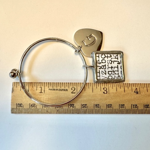 Key Ring "G" "S" Heart for Purse, Backpack - Picture 9 of 10